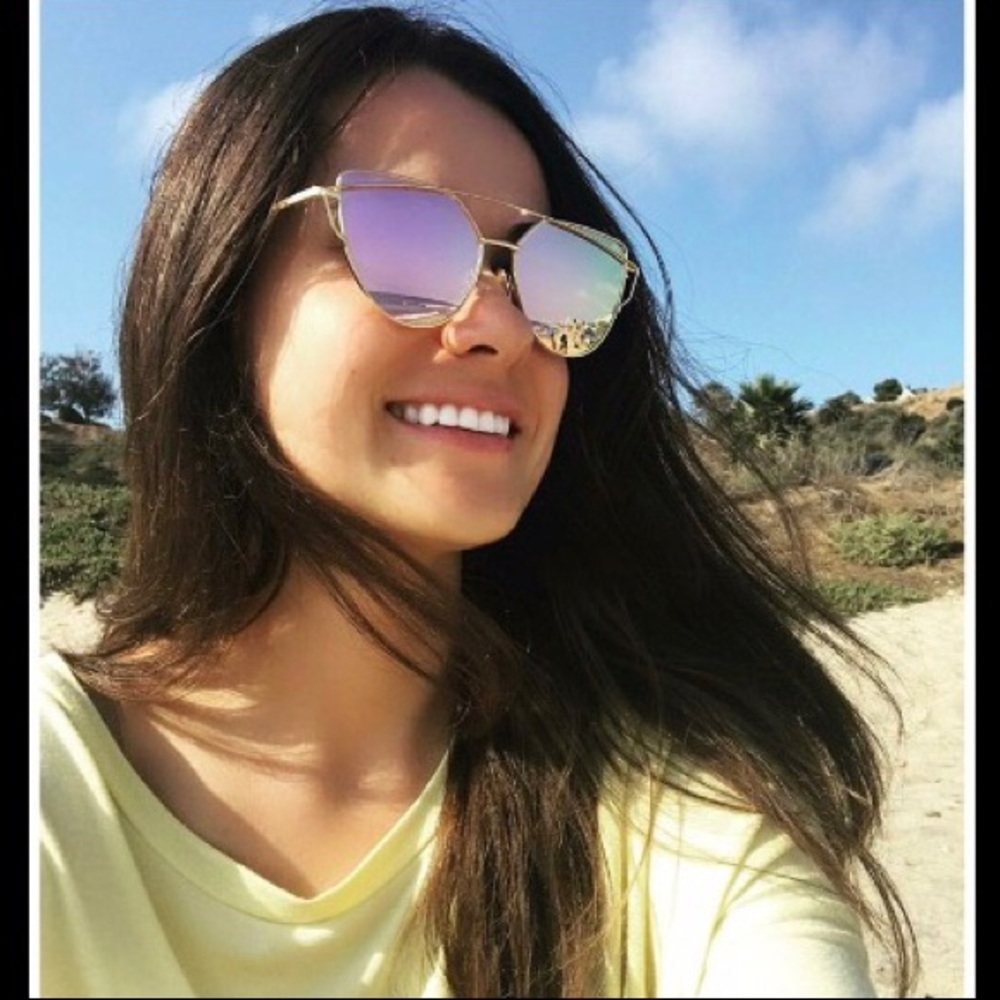Cat Eye Mirrored Sunglasses